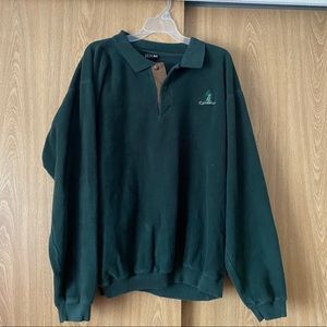 SDI vintage dark green sweater